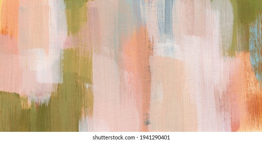 Abstract Image. Versatile Artistic Backdrop For Creative Design Projects: Posters, Banners, Cards, Websites, Invitations And Wallpapers. Brush Strokes On Paper. Beautiful Painting. Soft Colours.