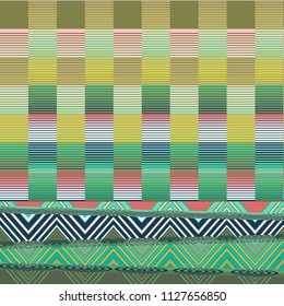 Abstract Image,vertical Geometric Pattern,can Be Used As A Template For Tapestry