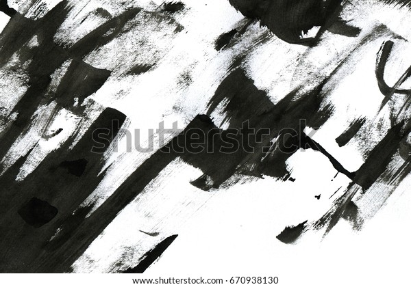 抽象墨水背景 大理石风格 白纸上的黑色油漆笔画纹理 网页和游戏设计的壁纸 垃圾垃圾泥艺术 笔汁的宏图像 库存插图