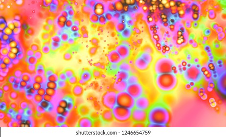 Abstract insane psychedelic shapes as crazy wallpaper, 3d rendering