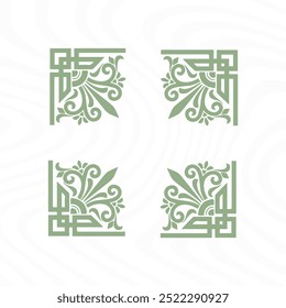 Abstract Invitation Card Border Design with Greek Key Pattern - Powered by Shutterstock