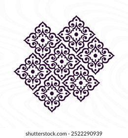 Abstract Invitation Card Border Design with Greek Key Pattern - Powered by Shutterstock