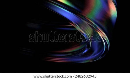 Abstract iridescent background design, 3d render