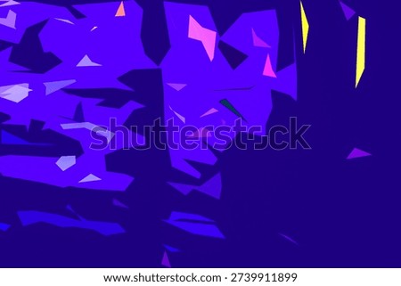 ABSTRACT - Irregular colorful geometric forms
