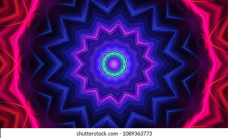 Abstract kaleidoscope background. Beautiful multicolor kaleidoscope texture. Unique kaleidoscope design.
