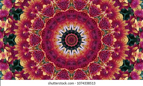 Abstract kaleidoscope background. Beautiful kaleidoscope seamless pattern. Multicolor mosaic texture. Seamless kaleidoscope texture. Unique kaleidoscope design.
