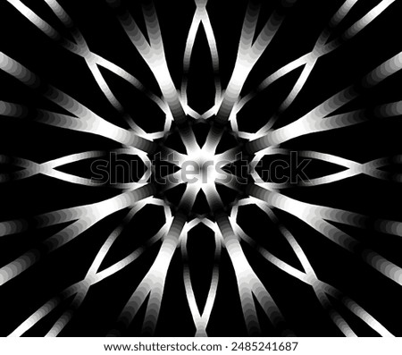 Abstract Kaleidoscope with geometric pattern. Kaleidoscope Background design. Hypnotic background. Kaleidoscope design. 
