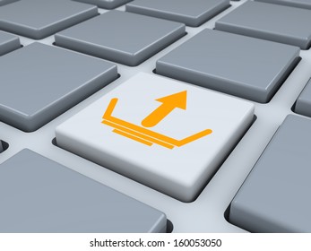 Abstract keyboard with upload button