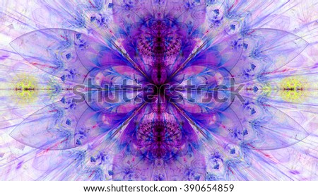 Abstract large star/flower background with a decorative star ring and pattern surrounding it, all in pastel pink,purple,blue,yellow