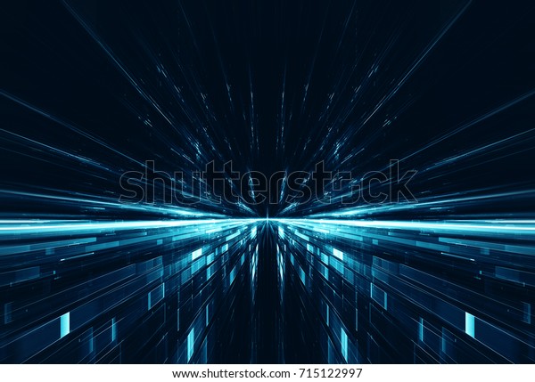 Abstract lens flare space or time travel\
concept\
background