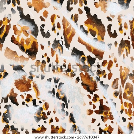 Abstract leopard pattern, illustration animal pattern.