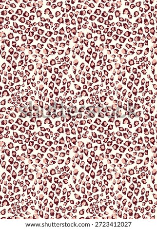 Abstract leopard skin seamless repeat print pattern design. Free form hand drawn doodle brush stroke texture.
