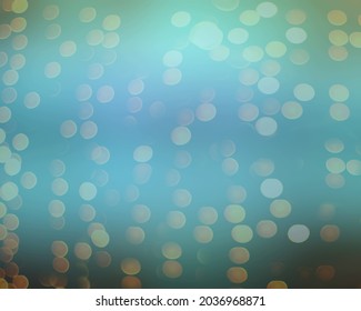 Abstract Light Background Bokeh Blue Gold Pastel Color Gold Light Leak Template 