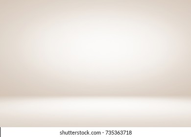 Abstract light beige brown and cream gradient room empty background used for wallpaper display product ad and website