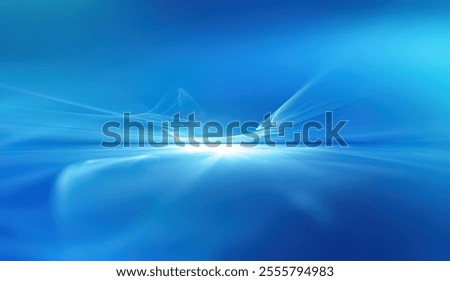 Abstract light blue background creates a futuristic atmosphere, featuring delicate fractal patterns that evoke a sense of depth and tranquility.