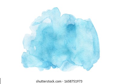 Watercolor Blue Colour Drawing Vector Art Stock Vector (Royalty Free ...