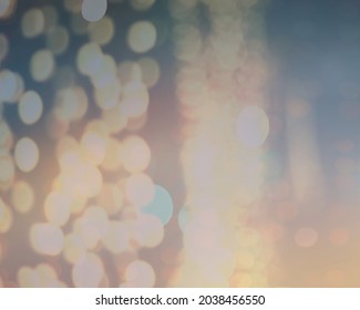 Abstract Light  Bokeh Pastel Color Gold Light Leak Template 