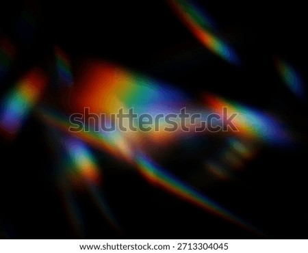 Abstract Light Speed Motion Background with Colorful Energy Streaks, vibrant. Dynamic White and Color Light Trails Moving Through Dark Space, leaks camera reflection overlay cinema movie. lens.