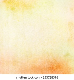 Abstract light yellow,orange watercolor background