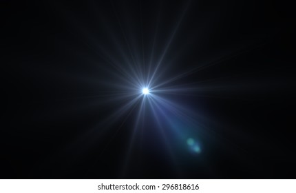 Abstract Lighting Or Glare With A Black Background.