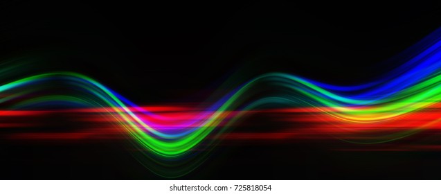 Abstract Lighting,Motion Blur,RGB Color.