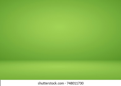 Abstract Lime Green Gradient Background Empty Space Room Studio For Display Product Ad Poster Website Template Wallpaper