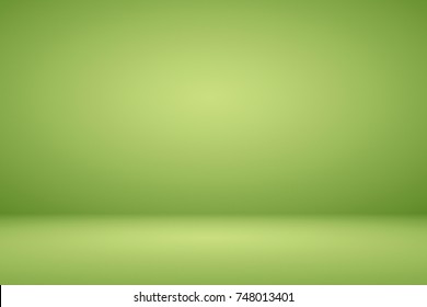 Abstract Lime Green Gradient Background Empty Space Room Studio For Display Product Ad Poster Website Template Wallpaper