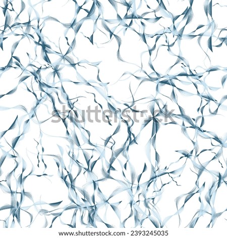 Abstract line ornament seamless pattern. Light navy, tropical blue and aluminium grey colors. Endless motif for packaging, scrapbooking, textiles, paper