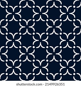 Abstract line shape flowers geometric motif damascus pattern continuous ornate tiles background basic floral ornament. Modern fabric design textile swatch ladies dress, man shirt all over print block. - Powered by Shutterstock