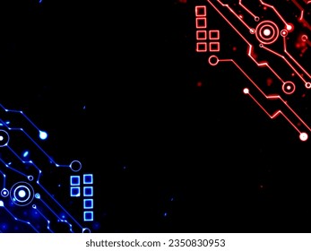 Abstract lines and dots connect background.