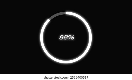 Abstract Loading Progress Bar Illustration.