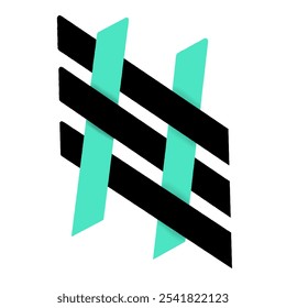 Abstract logo minimalist with two color - Powered by Shutterstock