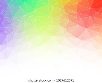 Abstract Low Poly Background Polygon mesh triangle texture rainbow colorful