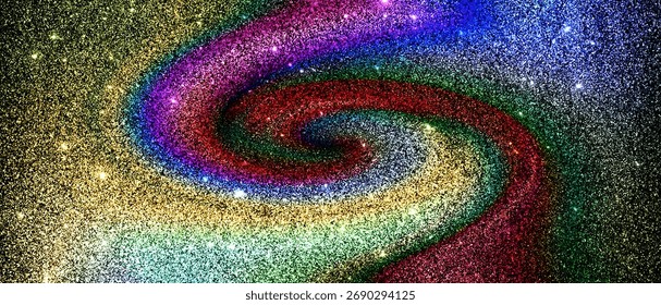 Abstract luminous pattern inspired by galactic formations.