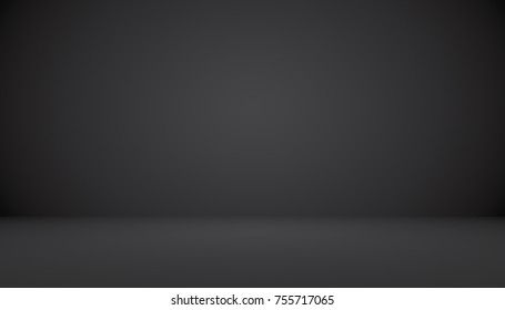 Abstract luxury black gradient with border vignette background Studio backdrop - well use as backdrop background, studio background, gradient frame.