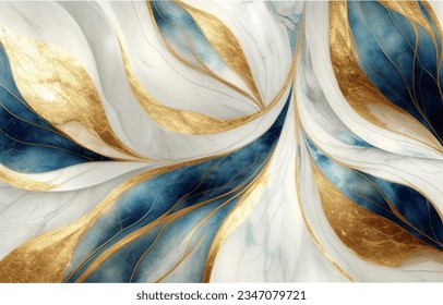 Abstract luxury marble background. Gold and white. 3d illustration, oil painting on canvas, textured background. painting. modern Art. Wallpapers, posters, cards, murals, prints - Powered by Shutterstock