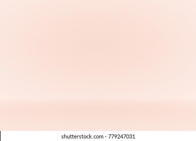 Abstract luxury peach orange white gradient background empty space studio room used for display product ad website wallpaper poster