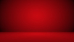 Abstract Luxury Red Background Christmas Valentines Layout Design,studio,room, Web Template ,Business Report With Smooth Circle Gradient Color.