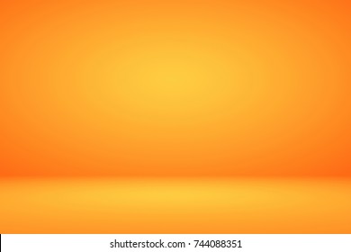 Abstract luxury vintage orange gradient background look like sun   empty studio room for display product ad website template 