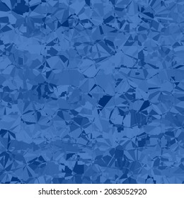 Abstract macro crystal geometric background texture Cobalt blue color. Random pattern background. Texture Cobalt blue color pattern background.