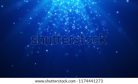 Abstract magic light background. Bokeh background. 3d rendering.