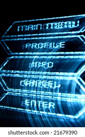 abstract main menu