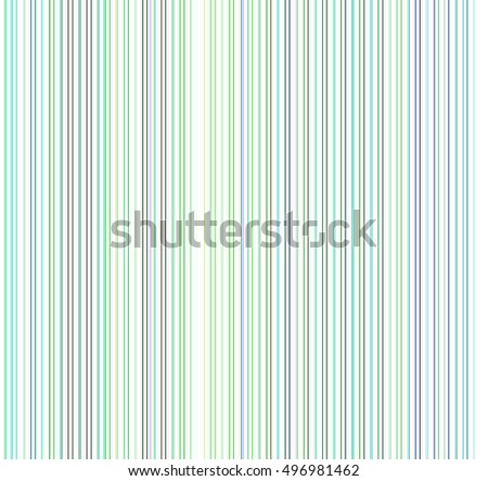 Abstract of many narrow stripes in parallel, with greens and blues alternating with white, for decoration and background
