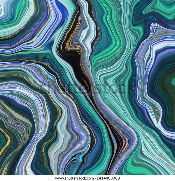 Abstract Marble Swirls Background Fluid Marbling Stock Illustration ...