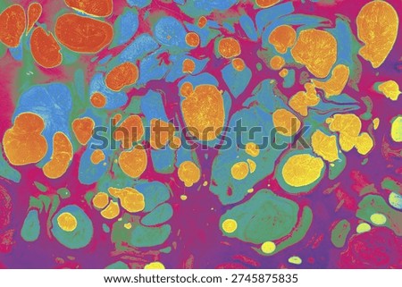 Abstract marbled ebru paper featuring flowing colors and organic textures, ideal for artistic backgrounds and premium design use