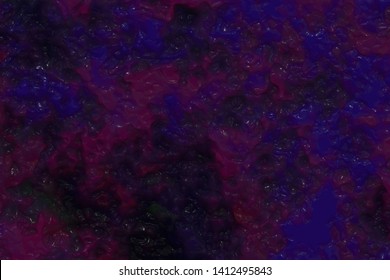 Abstract Melted Candle Wax Texture. Purple And Deep Blue Wax Close Up Background