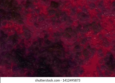 Abstract Melted Candle Wax Texture. Purple And Deep Blue Wax Close Up Background