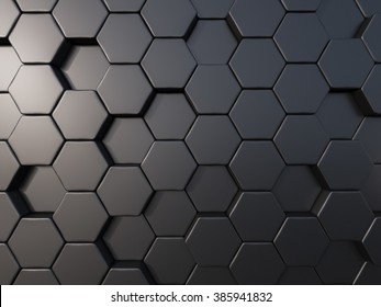 Abstract Metal Bee Hive Background Random Bee Hive , Hextagon Background