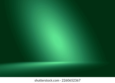 Abstract metal mint color gradient spotlight room texture background  
Studio wall line color green light   empty space  