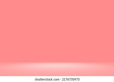 Abstract Metal Rose Gold Gradient Spotlight Room Texture Background. 
Studio Backdrop Wallpaper Light Room Wall Pink Champagne Foil And Empty Space.